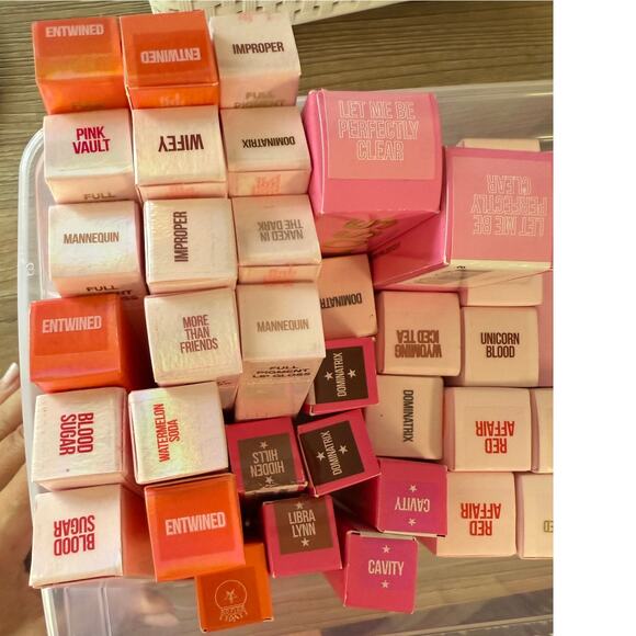 Jeffree Star Makeup Bundle Lot Lipstick Lip Gloss Palette Highlighter Eyeshadow - Picture 2 of 4